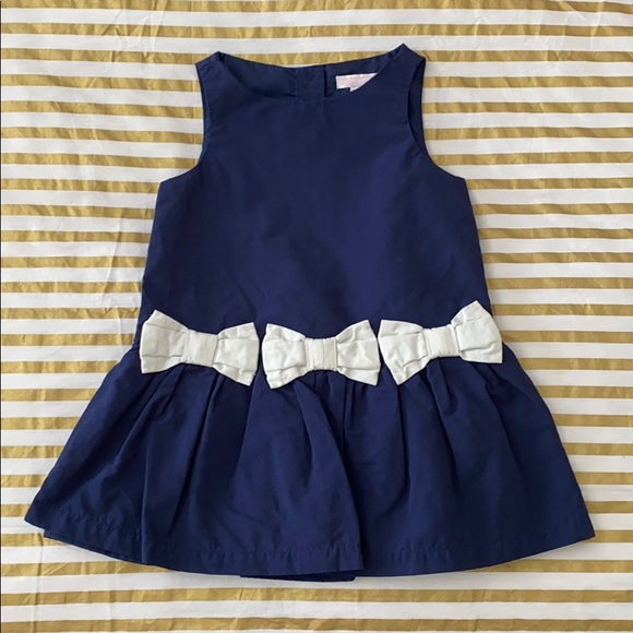 JANIE AND JACK BLUE DRESS WITH RIBBONS - Picture 1 of 4